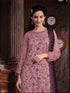 Levender Heavy Butterfly Net Palazzo Suit 192361 Closure View